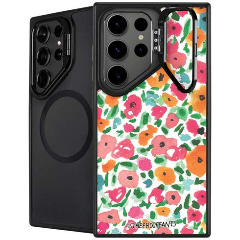 Bouffants and Broken Hearts Watercolor Floral Galaxy S25 Ultra Kickstand Case